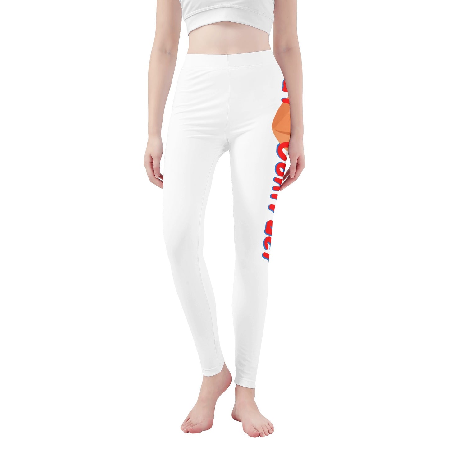 Multi-Color Logo White Leggings 10-Pack
