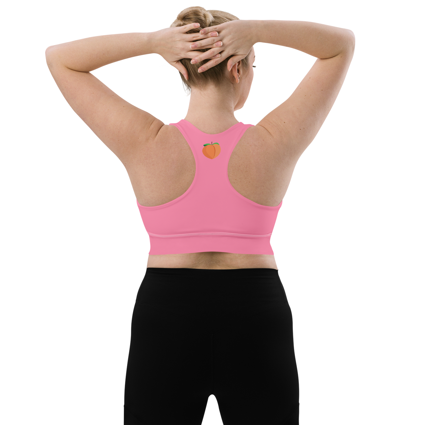 Longline Sports Bra - Pink Fat Booty Contract