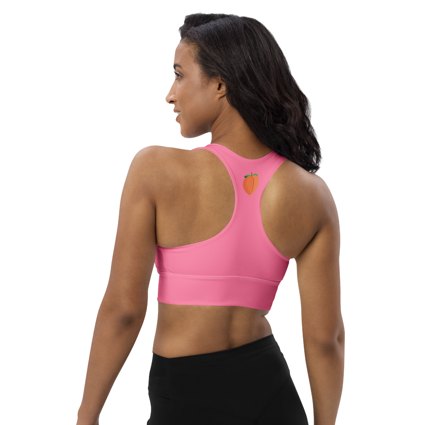 Longline Sports Bra - Pink Fat Booty Contract