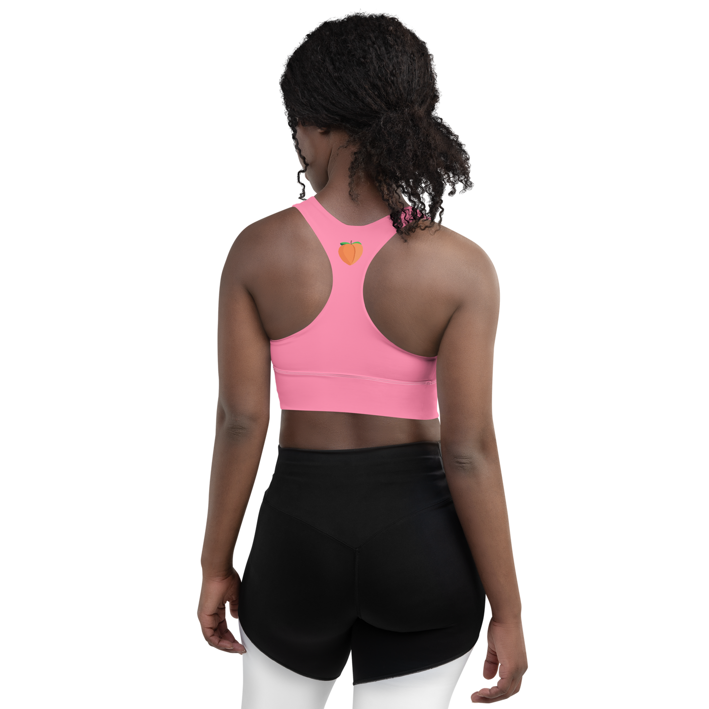 Longline Sports Bra - Pink Fat Booty Contract