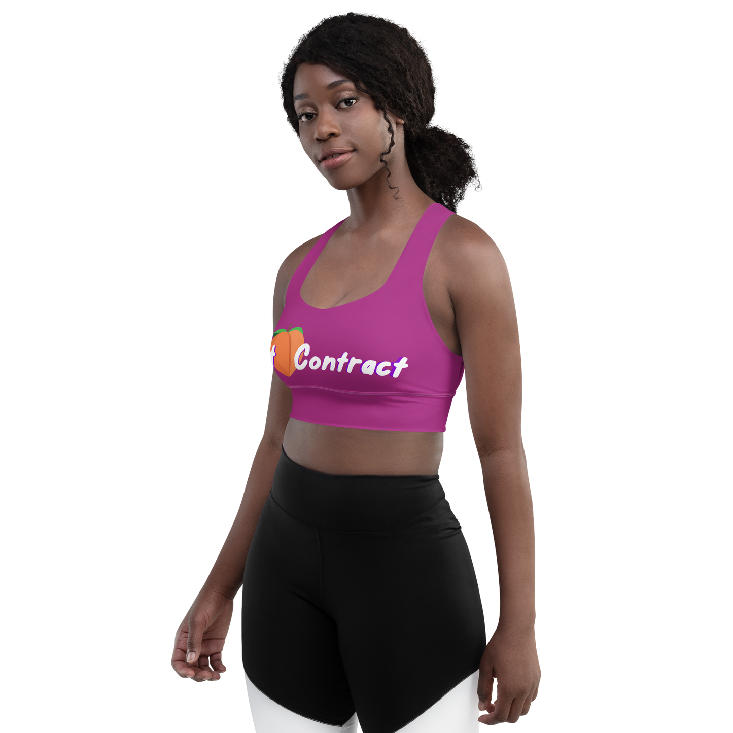 Longline Sports Bra - Violet Fat Booty Contract