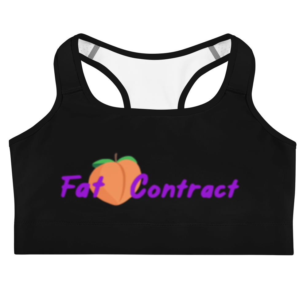 Sports Bra- Black Fat Booty Contract
