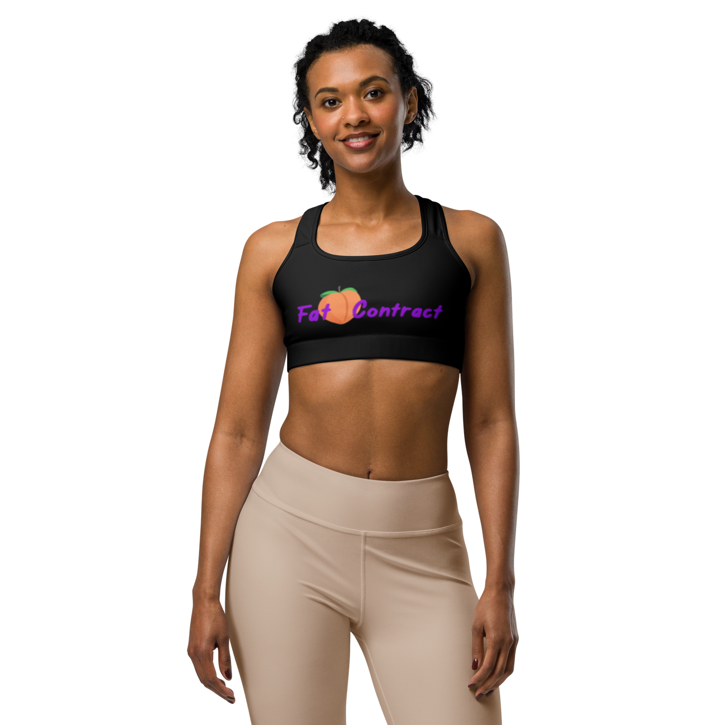 Sports Bra- Black Fat Booty Contract