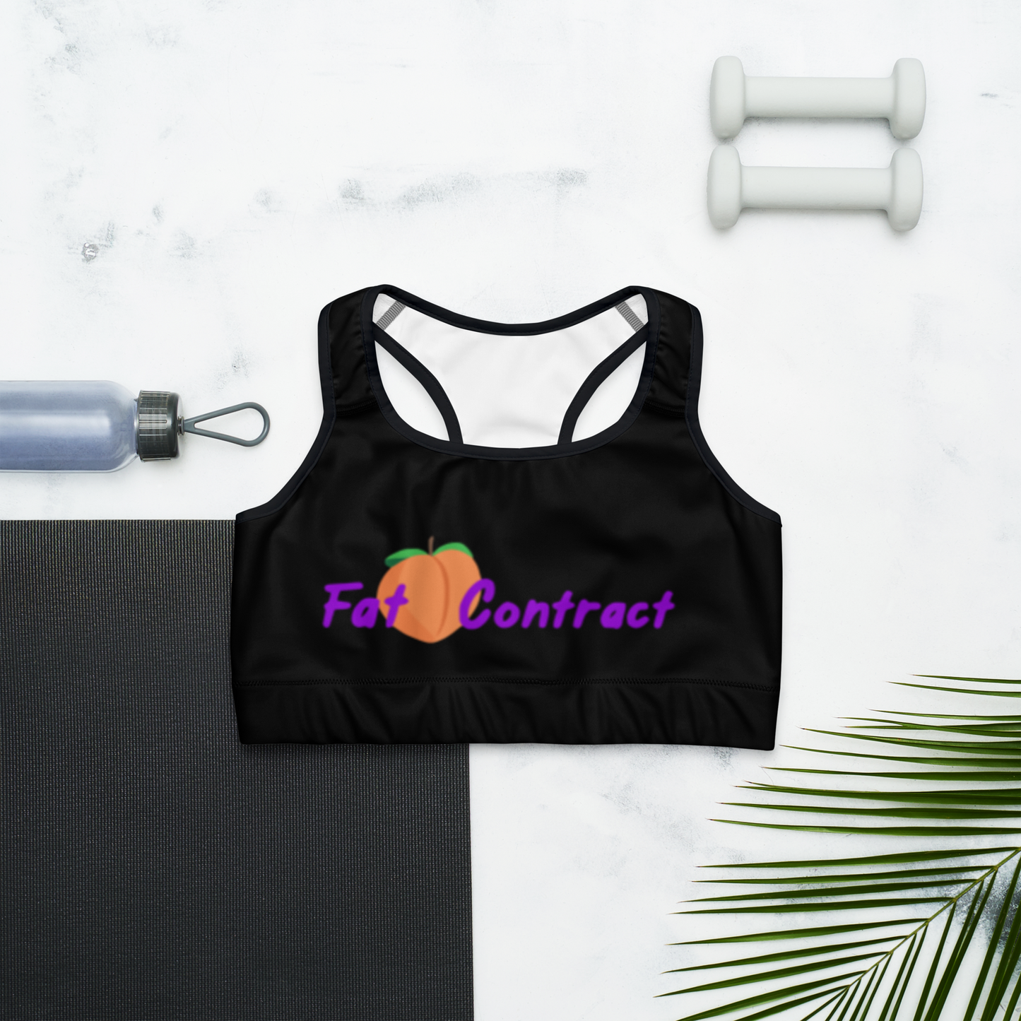 Sports Bra- Black Fat Booty Contract