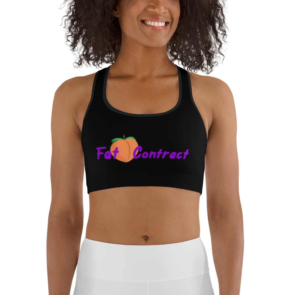 Sports Bra- Black Fat Booty Contract