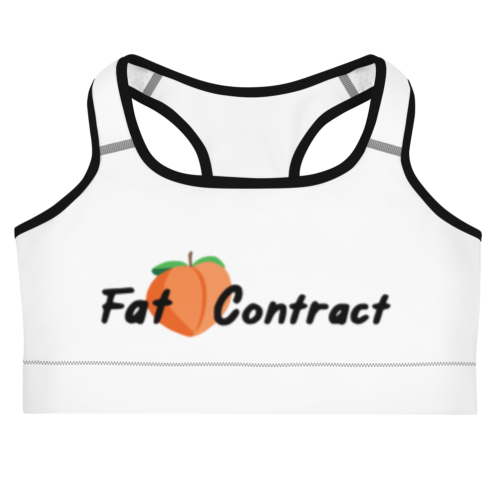 Sports Bra- White Fat Booty Contract