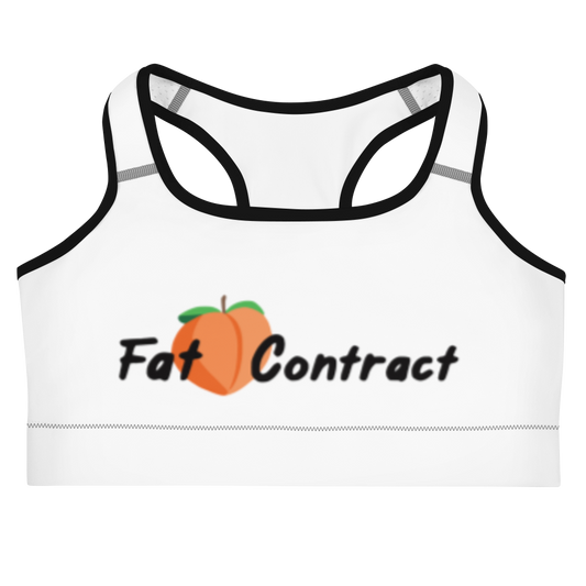 Sports Bra- White Fat Booty Contract