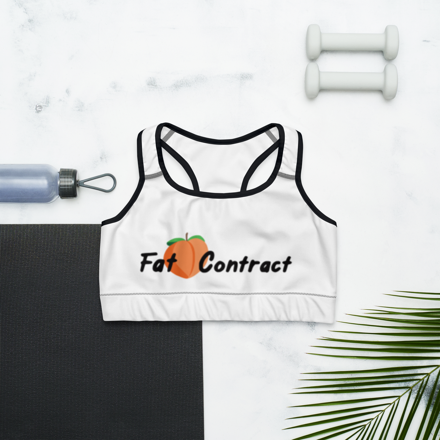 Sports Bra- White Fat Booty Contract