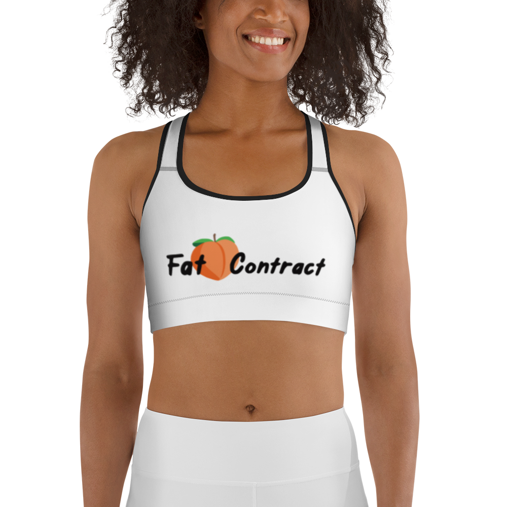 Sports Bra- White Fat Booty Contract