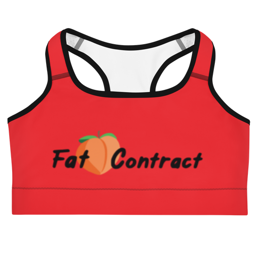 Sports Bra- Red Fat Booty Contract