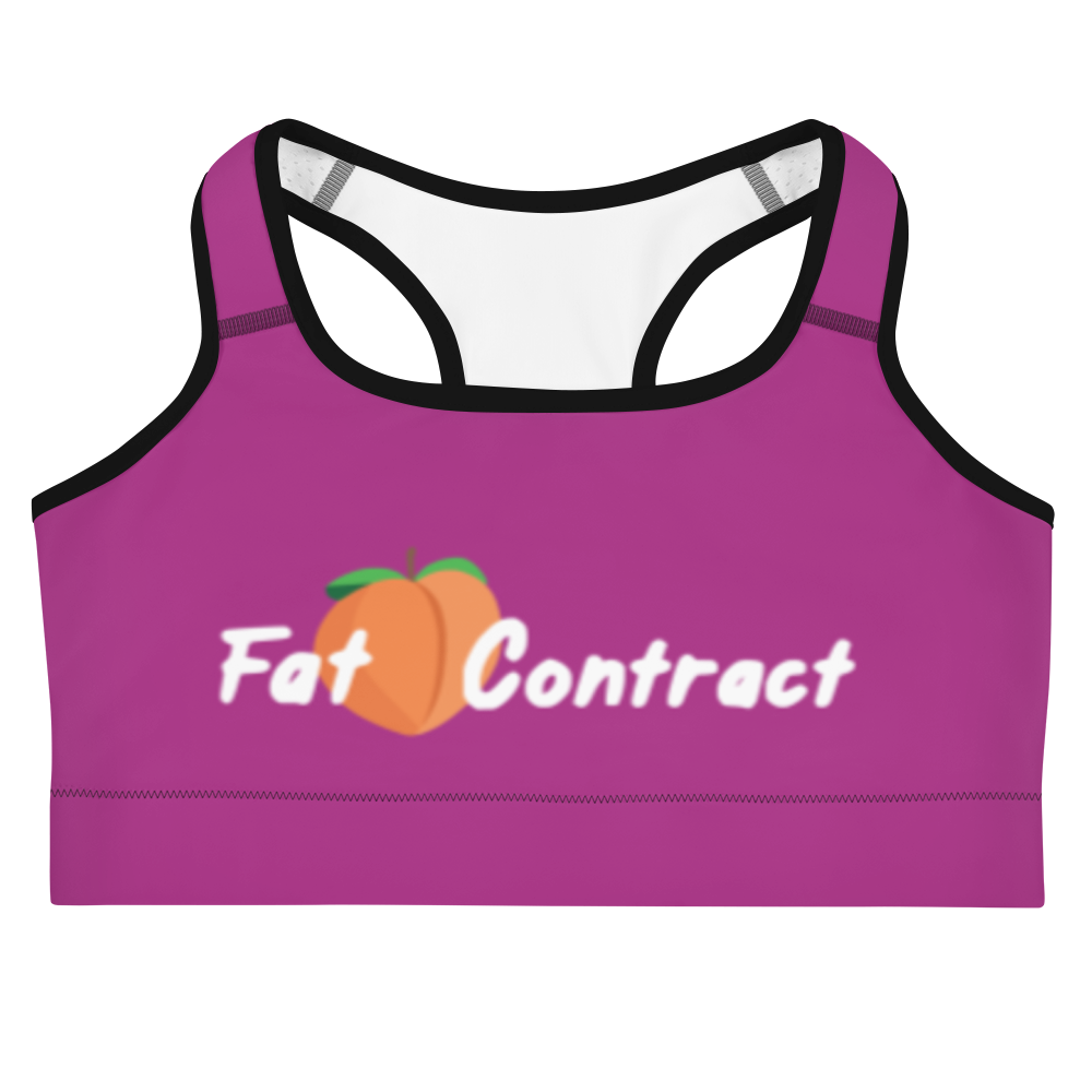 Sports Bra-Violet Fat Booty Contract