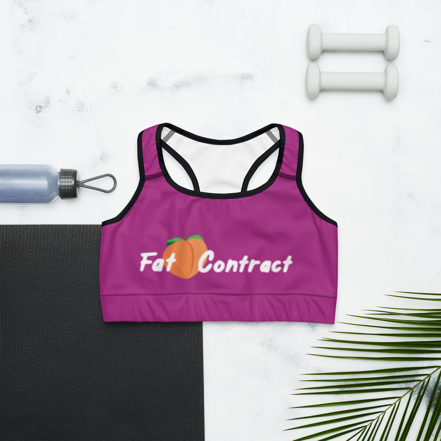 Sports Bra-Violet Fat Booty Contract