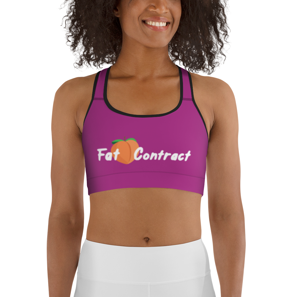 Sports Bra-Violet Fat Booty Contract