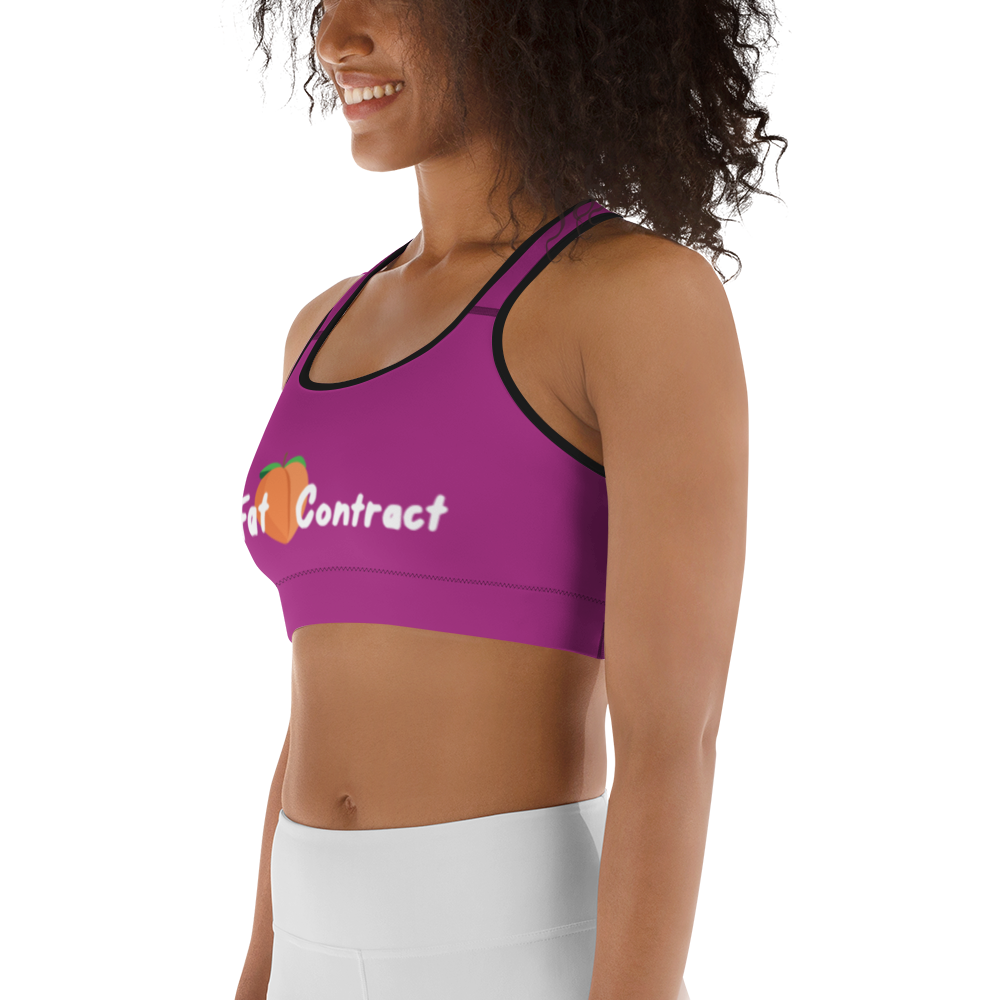 Sports Bra-Violet Fat Booty Contract
