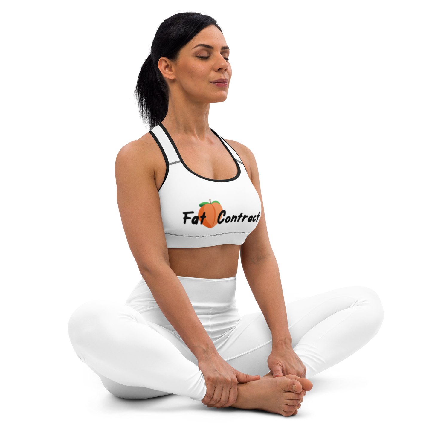 Sports Bra- White Fat Booty Contract