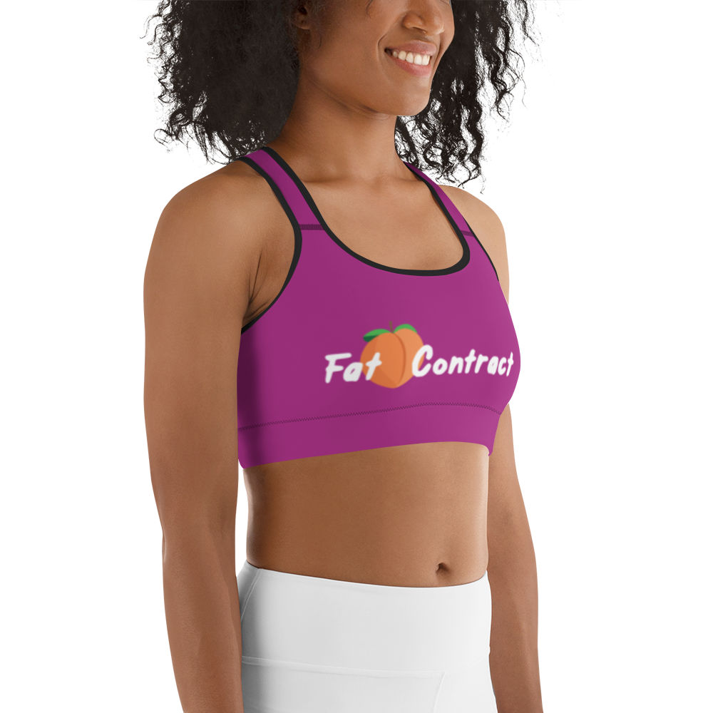 Sports Bra-Violet Fat Booty Contract