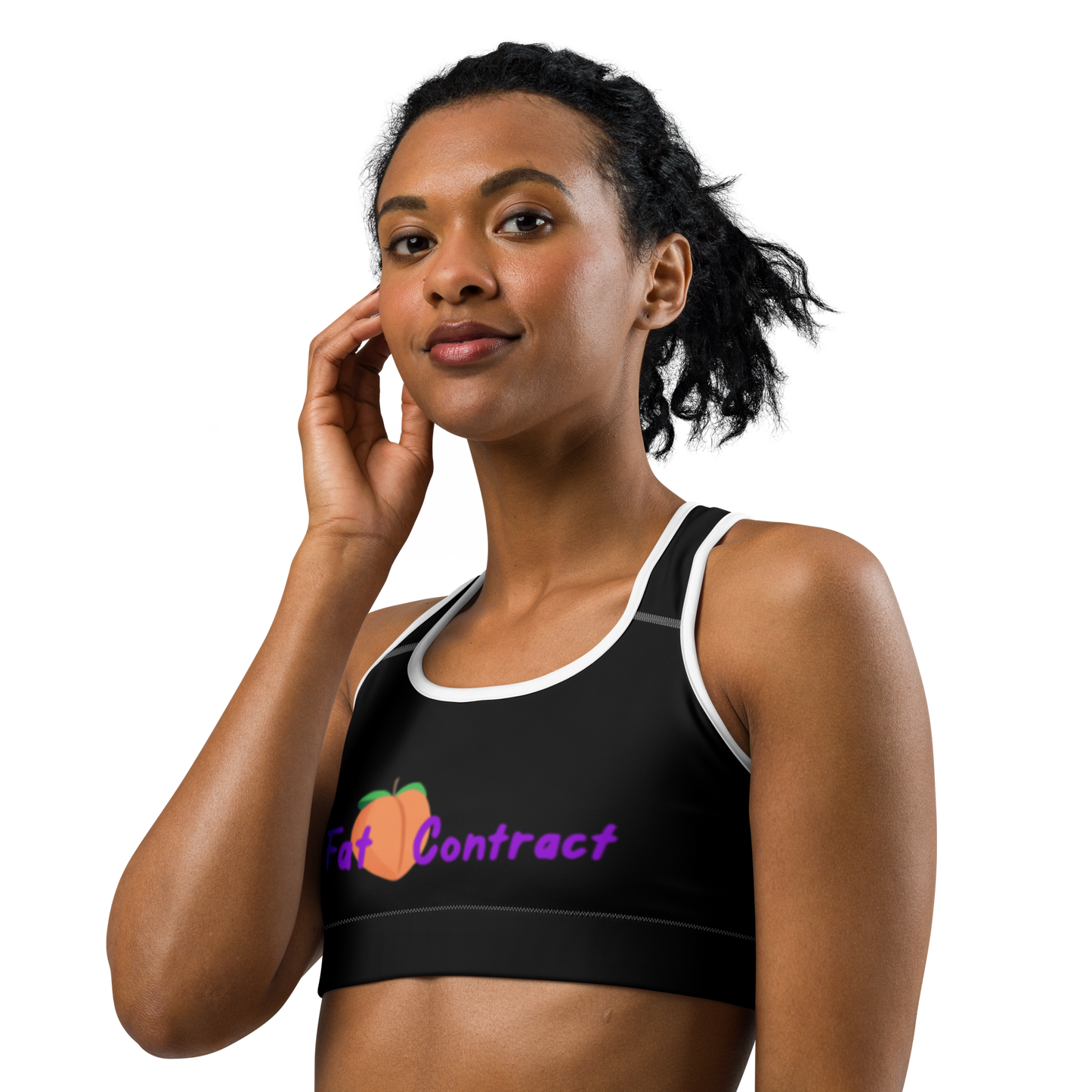 Sports Bra- Black Fat Booty Contract