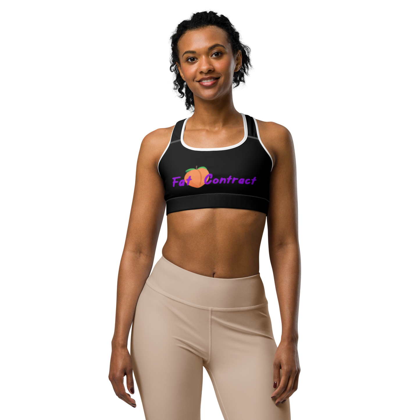 Sports Bra- Black Fat Booty Contract