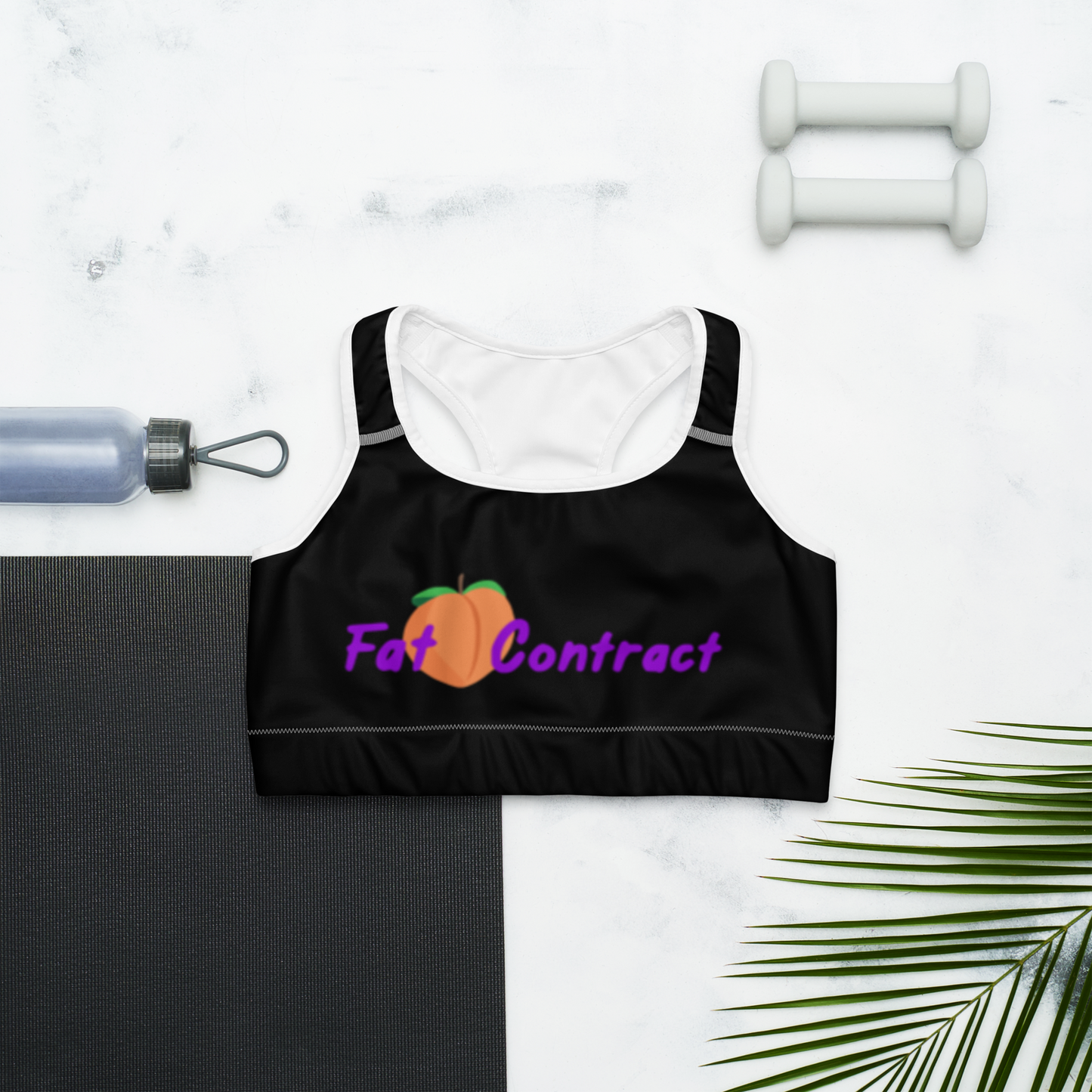 Sports Bra- Black Fat Booty Contract