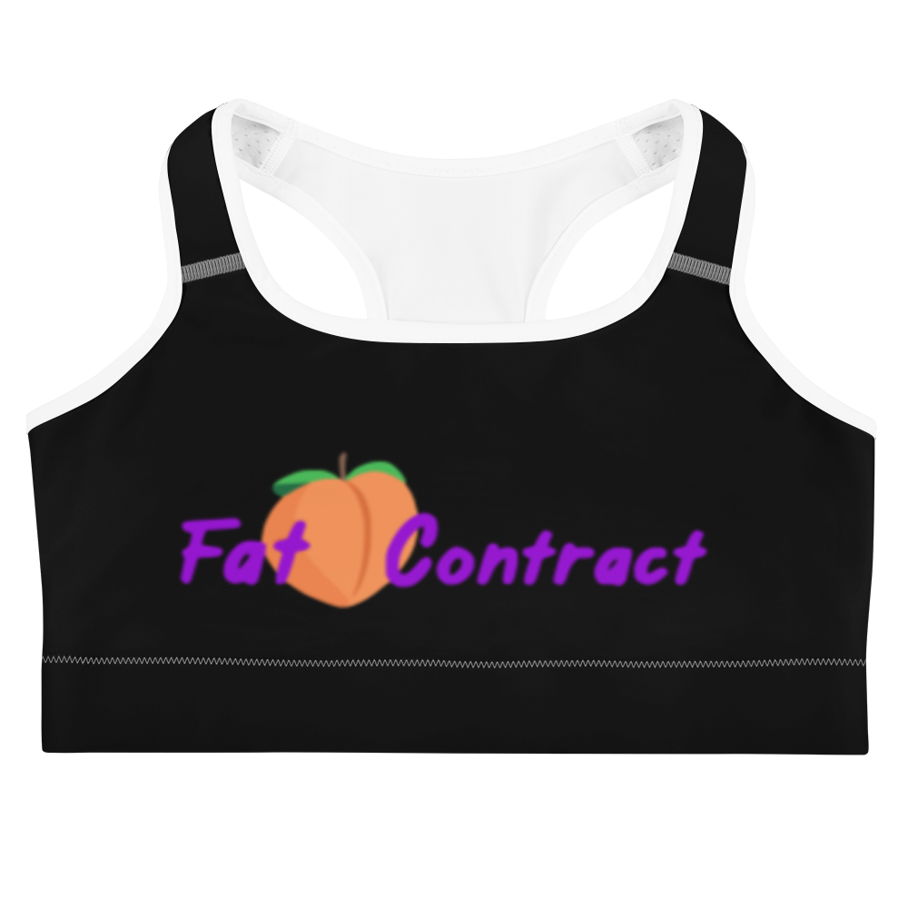 Sports Bra- Black Fat Booty Contract