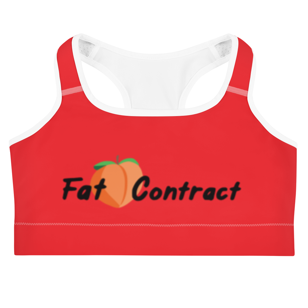 Sports Bra- Red Fat Booty Contract