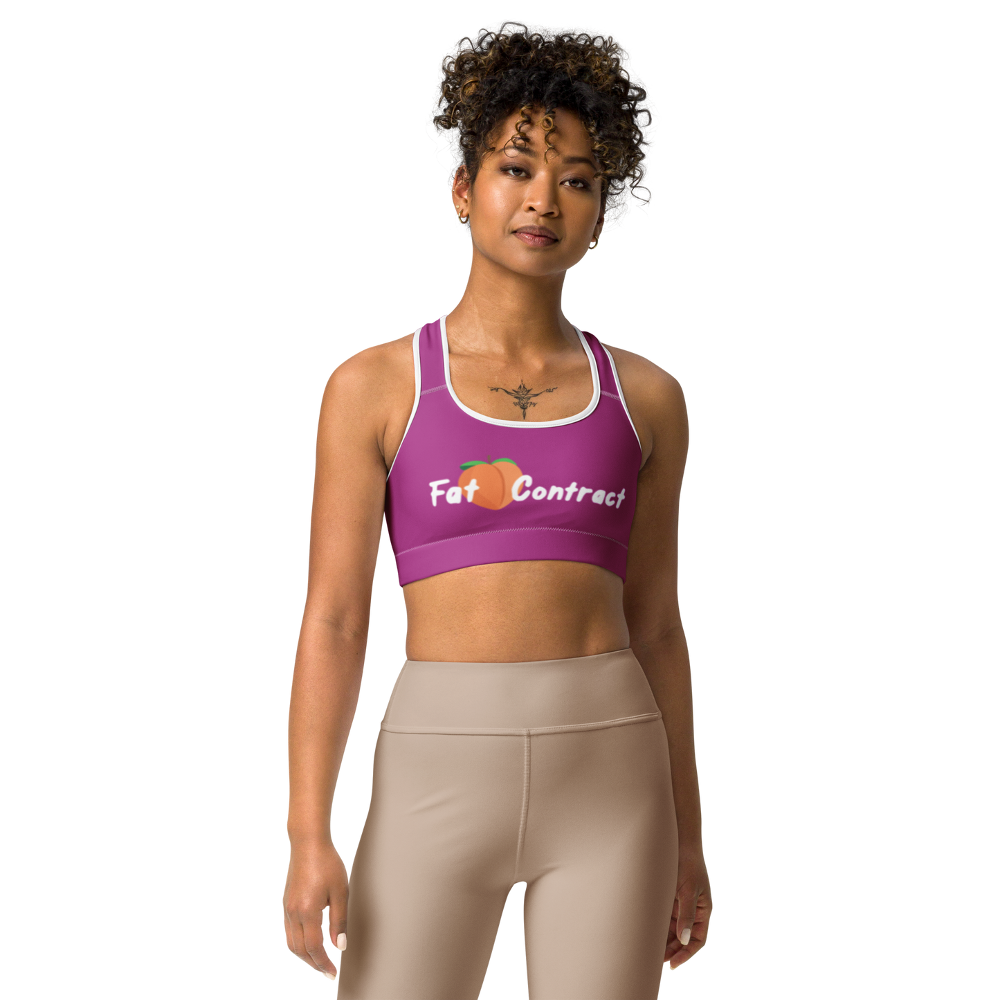 Sports Bra-Violet Fat Booty Contract