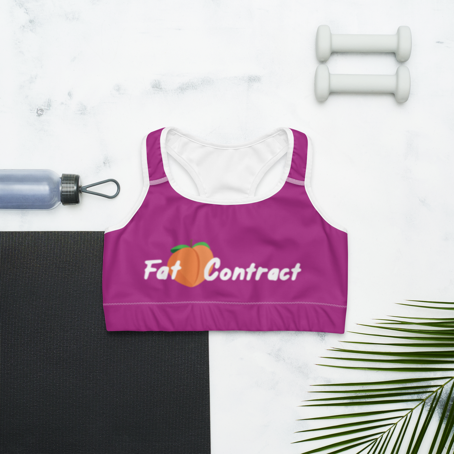Sports Bra-Violet Fat Booty Contract
