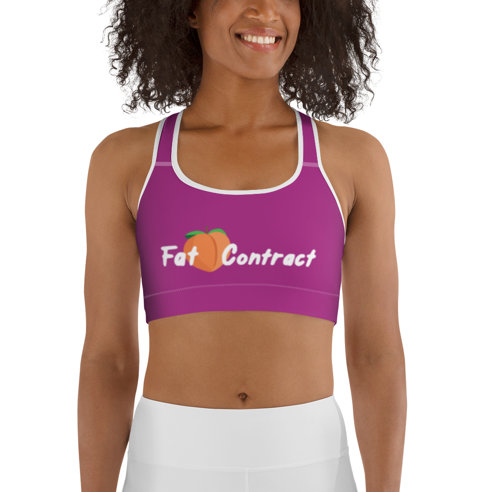 Sports Bra-Violet Fat Booty Contract