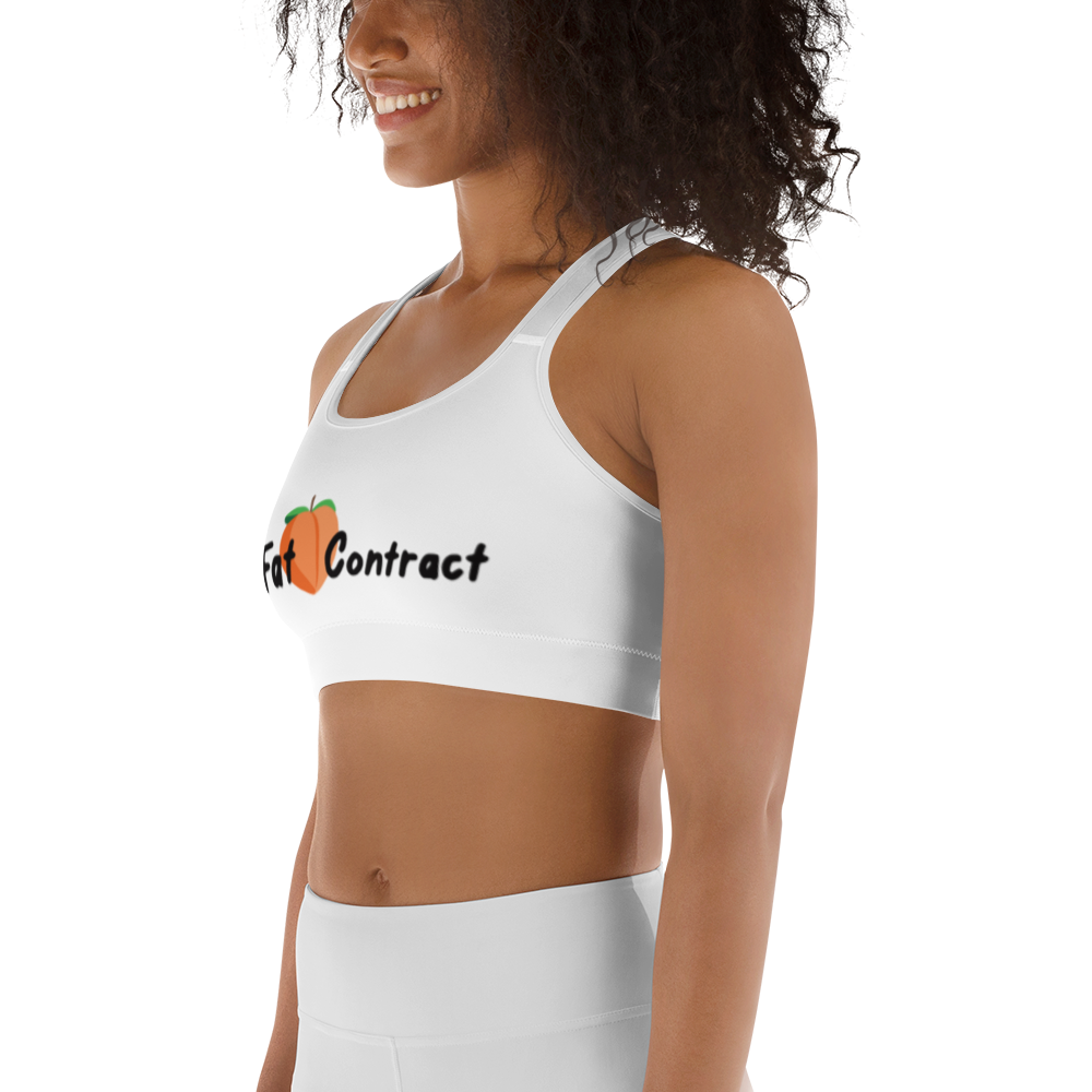 Sports Bra- White Fat Booty Contract