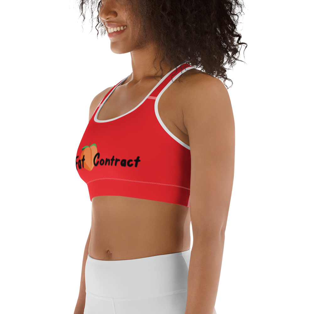 Sports Bra- Red Fat Booty Contract
