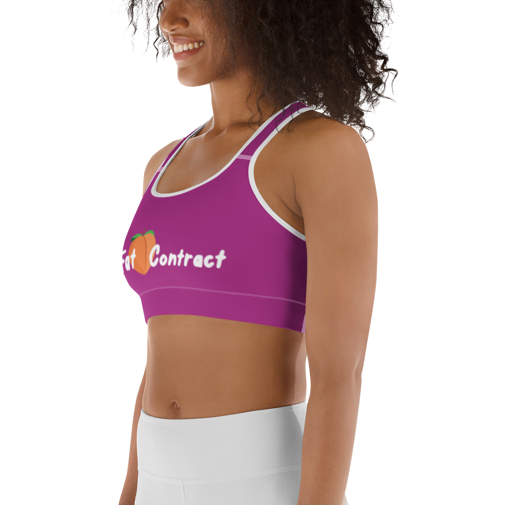 Sports Bra-Violet Fat Booty Contract