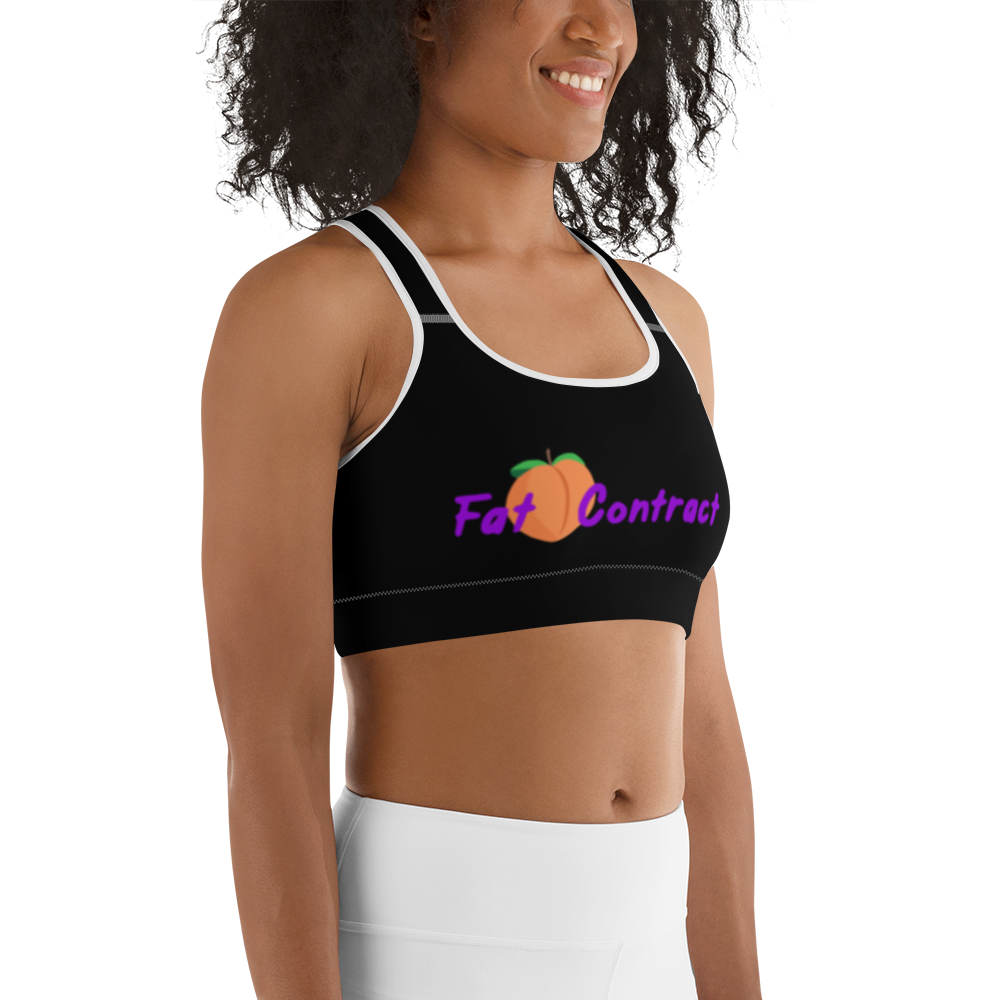 Sports Bra- Black Fat Booty Contract
