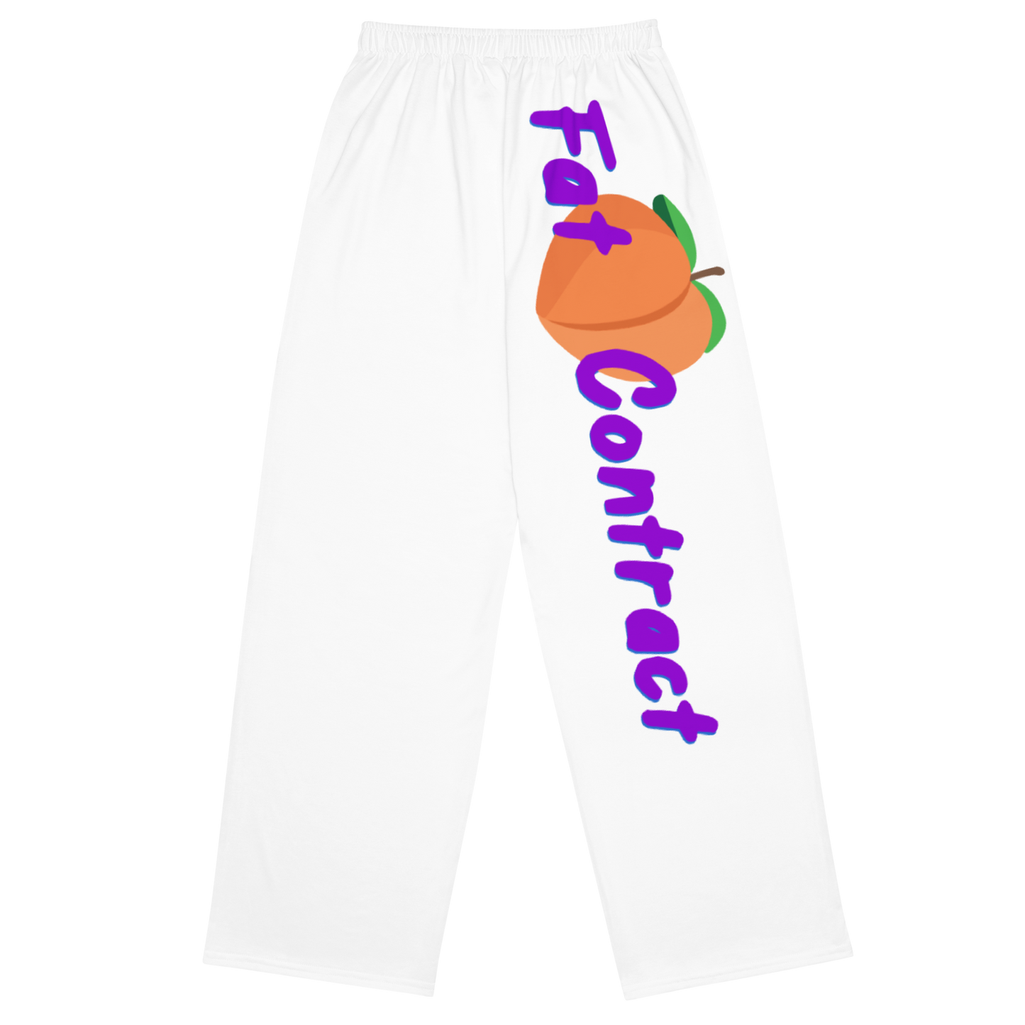 Wide-Leg Pants- White Fat Booty Contract