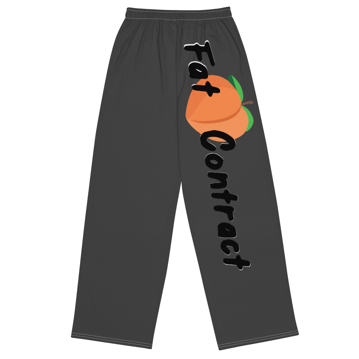 Wide-Leg Pants- Grey Booty Contract