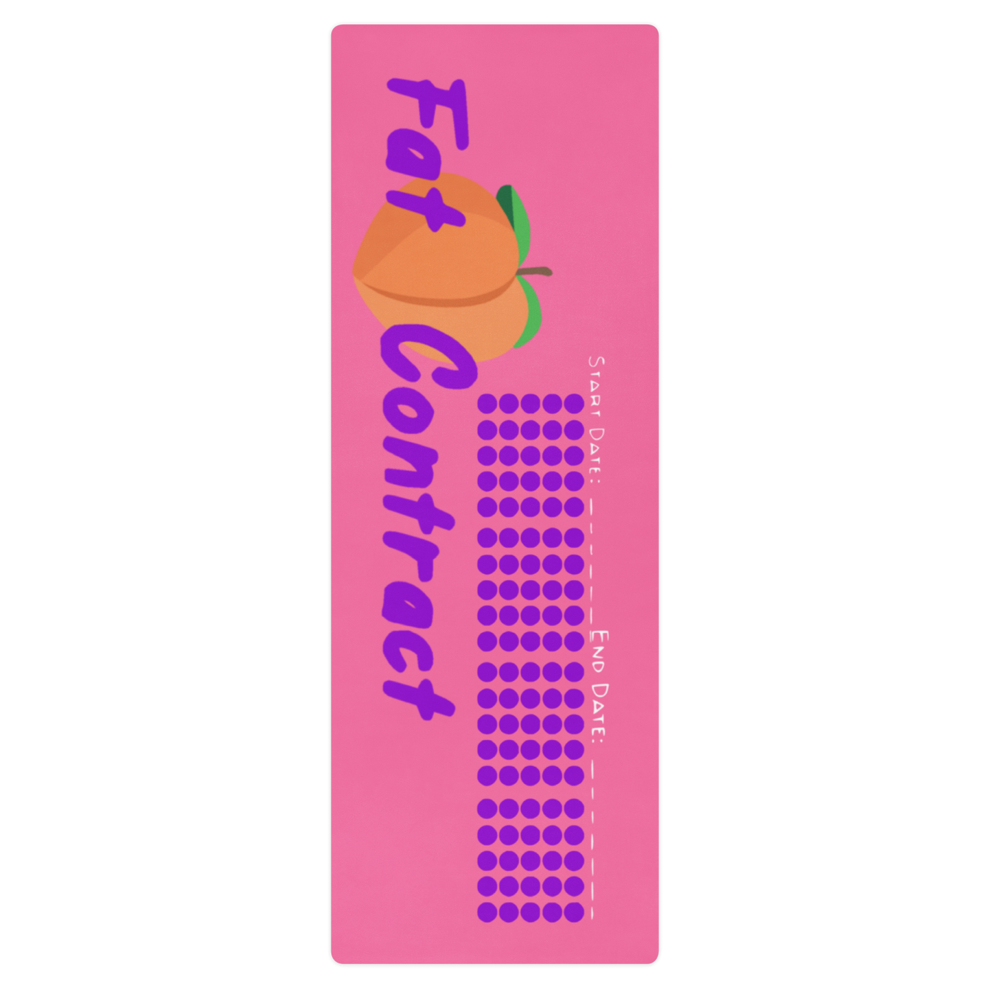 Fat Booty Contract Mat - Pink Peach