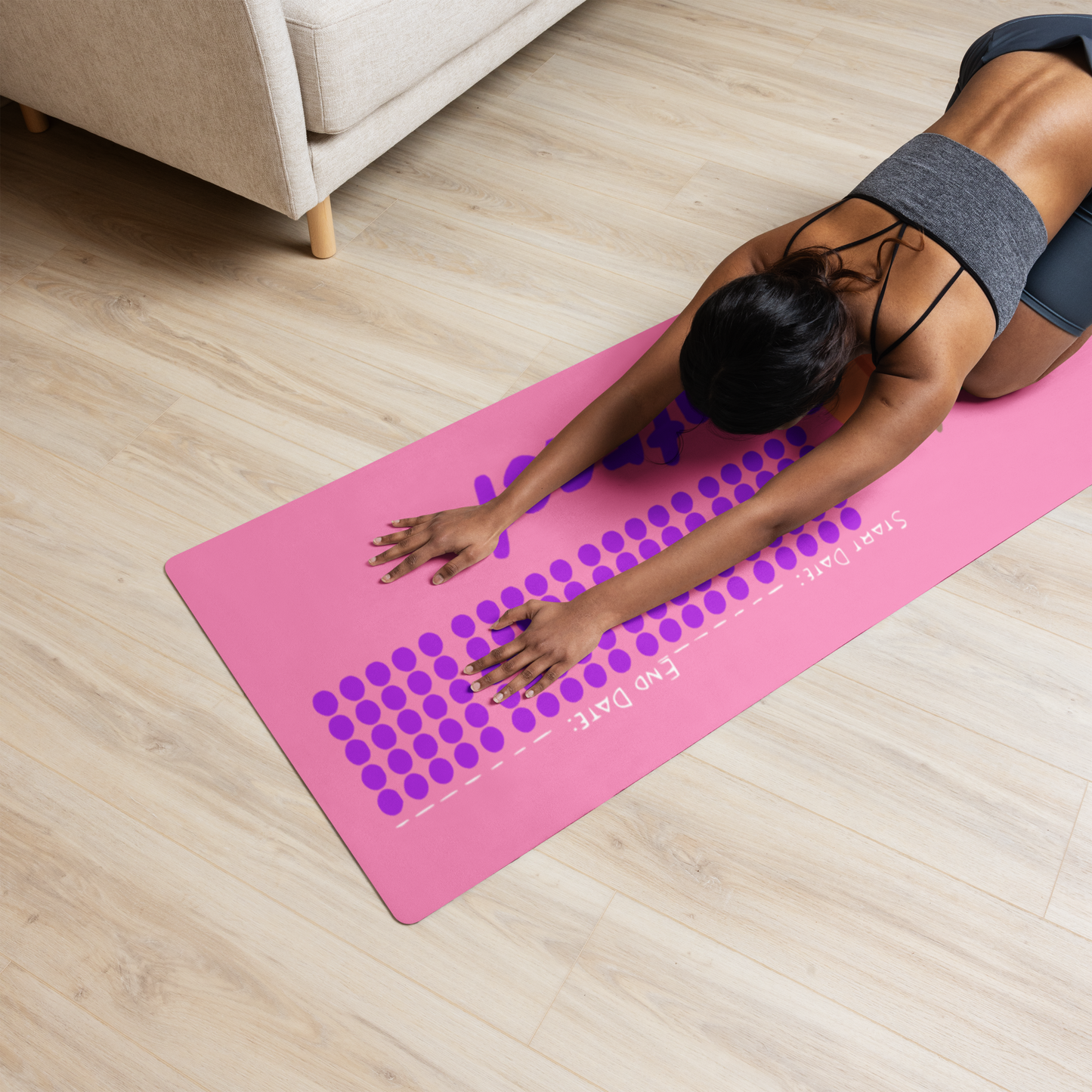 Fat Booty Contract Mat - Pink Peach