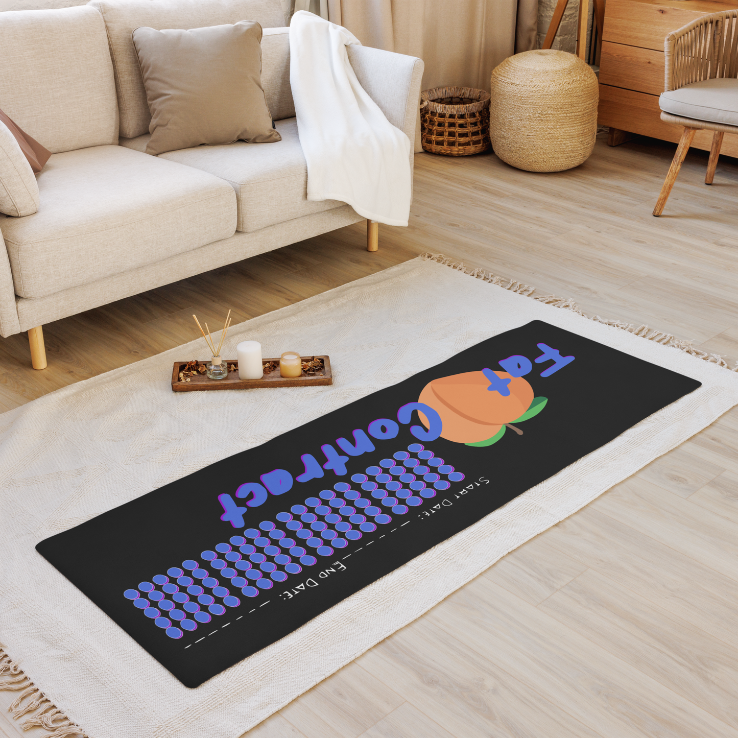 Fat Booty Contract Mat - Daydream