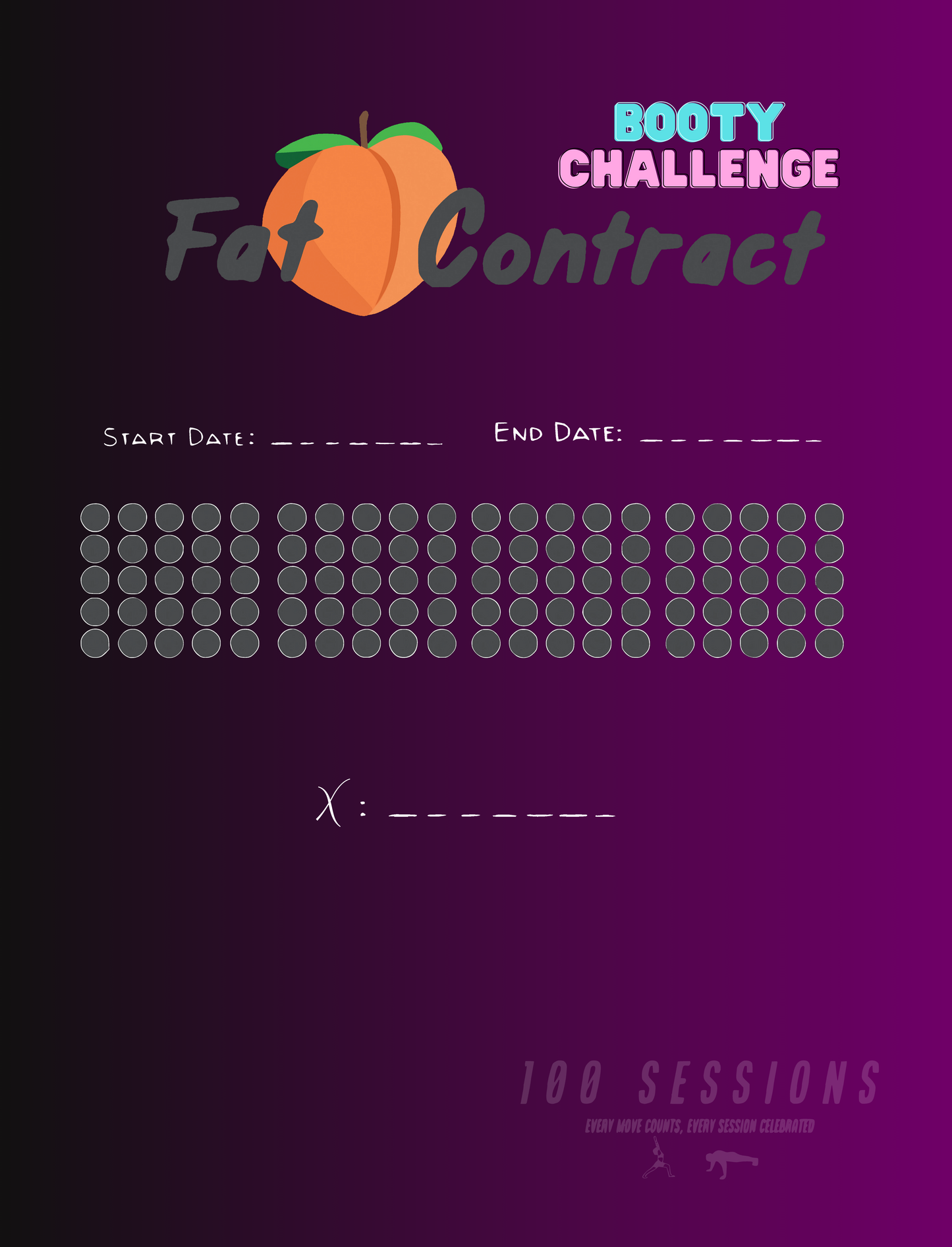 Fat Booty Contract Mat - Commitment