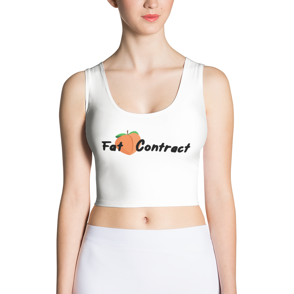 Crop Top - White Fat Booty Contract