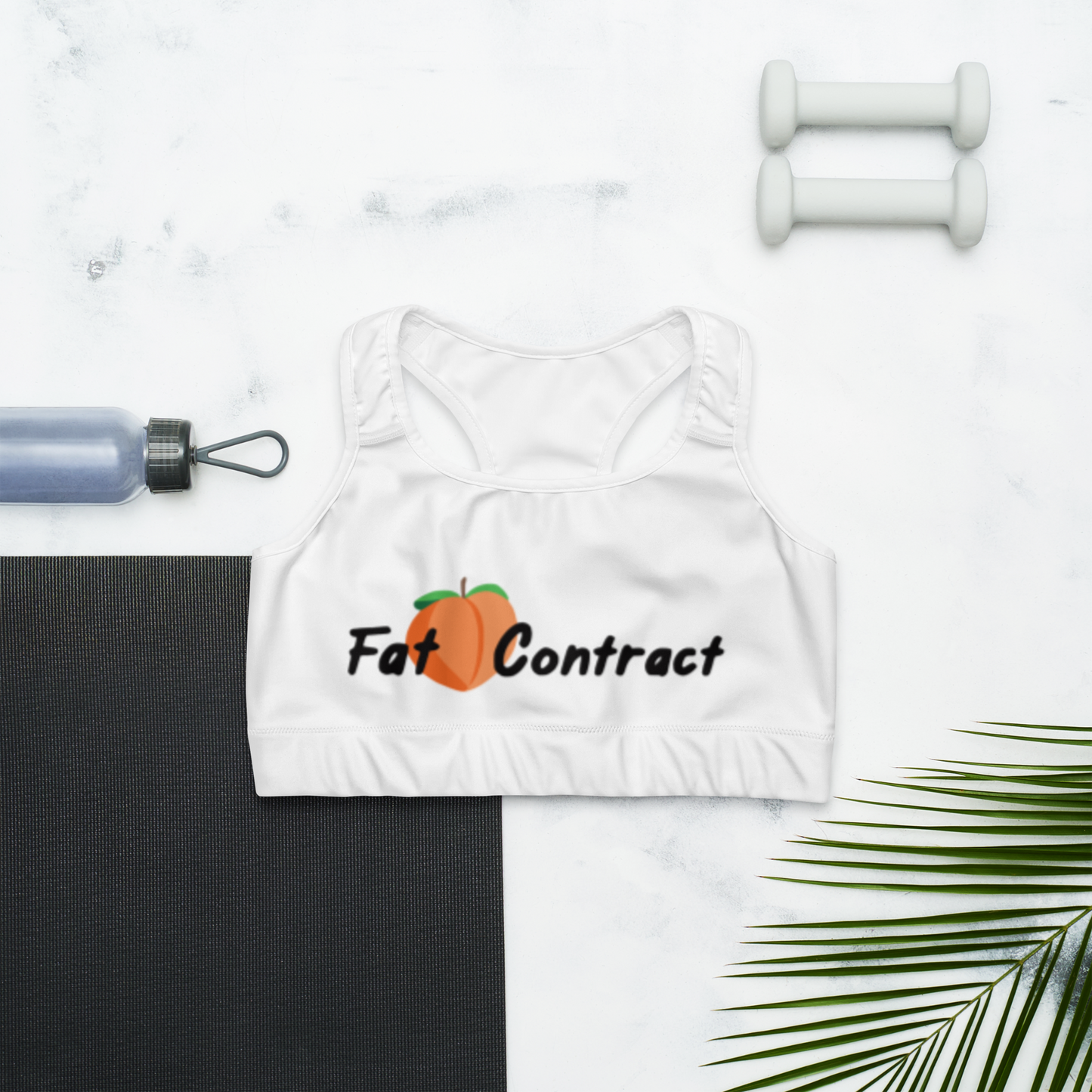 Sports Bra- White Fat Booty Contract