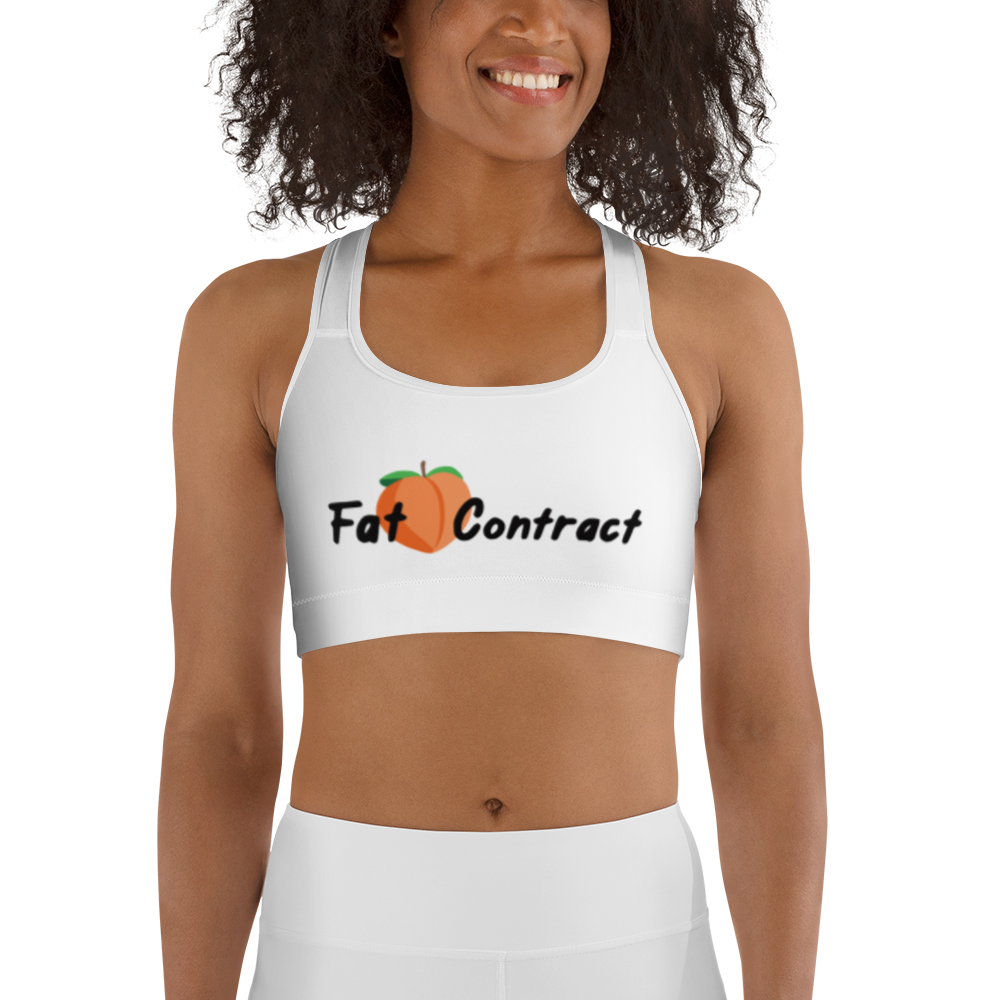 Sports Bra- White Fat Booty Contract