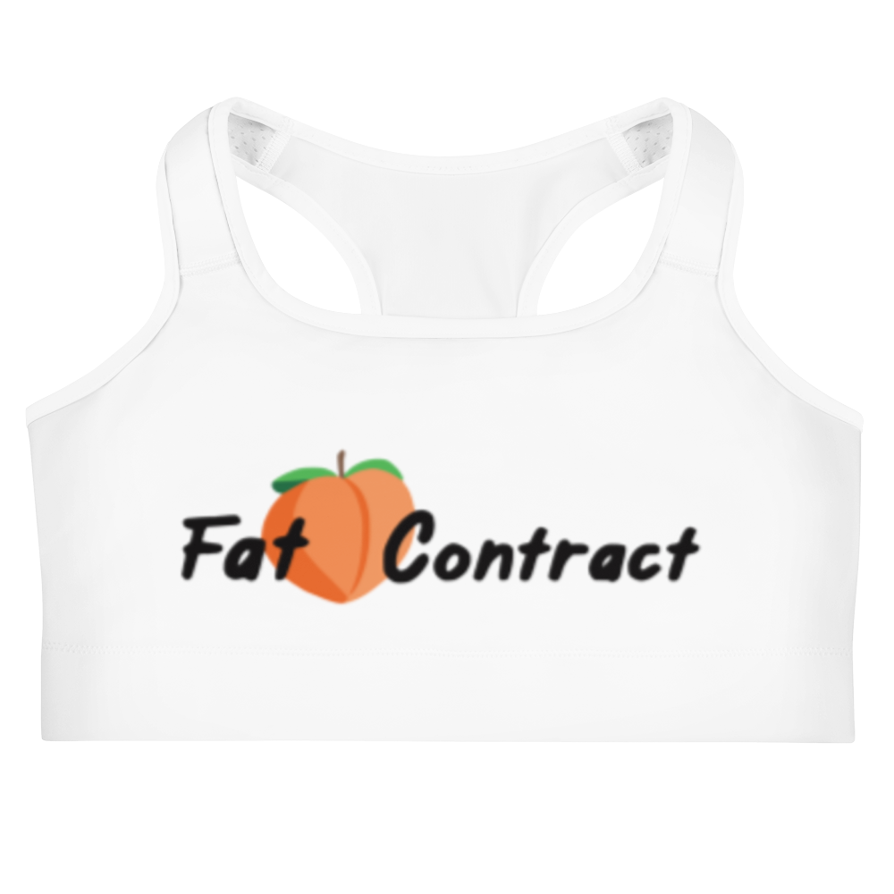 Sports Bra- White Fat Booty Contract