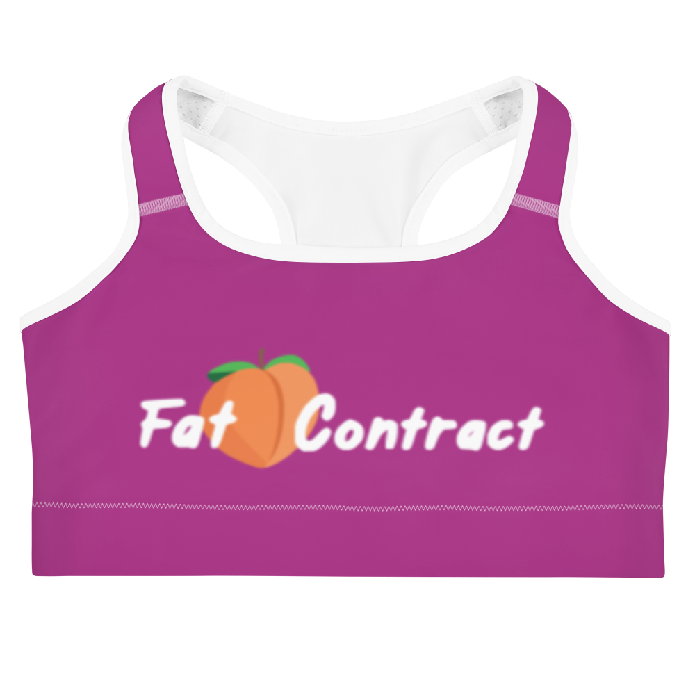 Sports Bra-Violet Fat Booty Contract