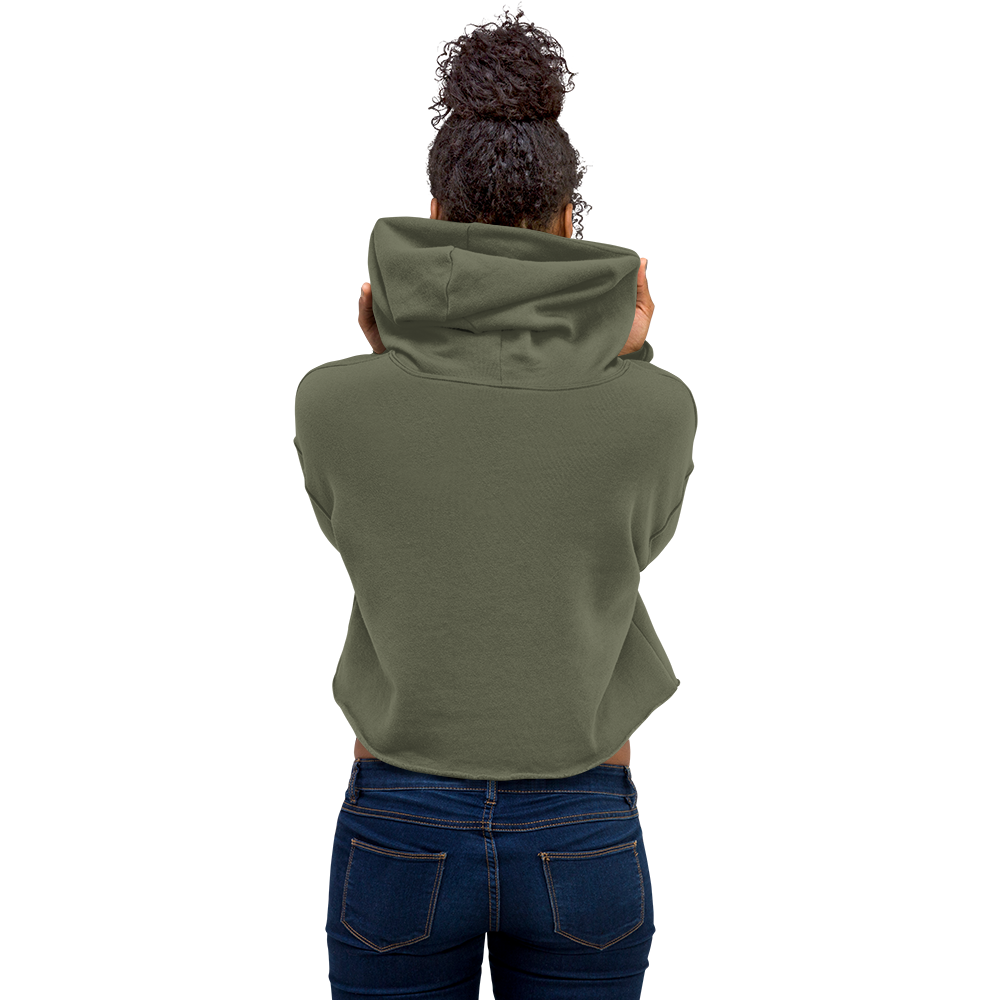 Crop Hoodie - Fat Booty Contract Green