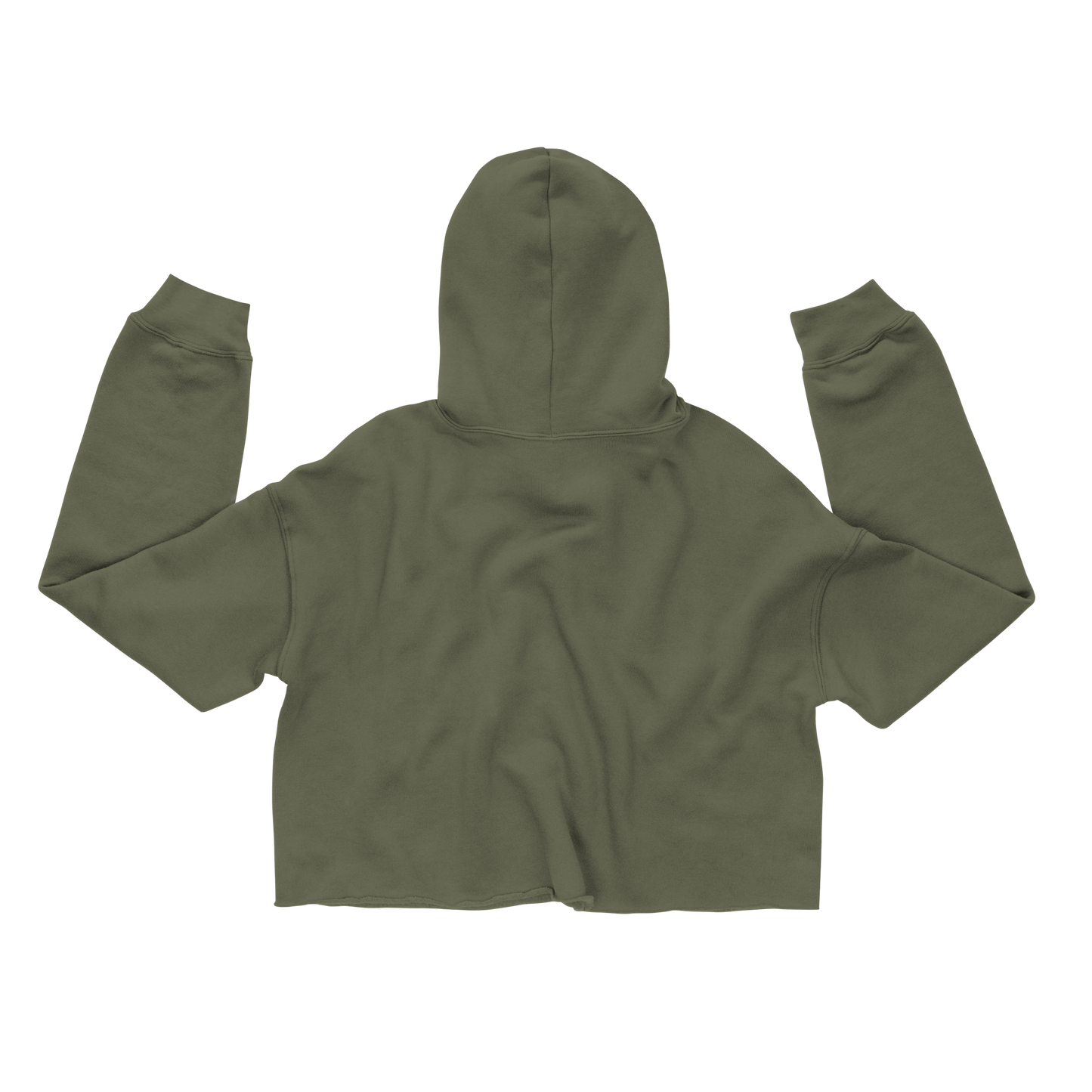 Crop Hoodie - Fat Booty Contract Green