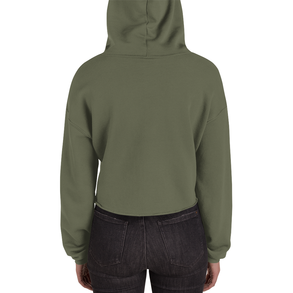 Crop Hoodie - Fat Booty Contract Green