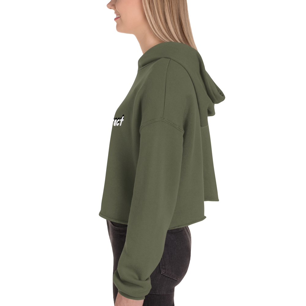 Crop Hoodie - Fat Booty Contract Green