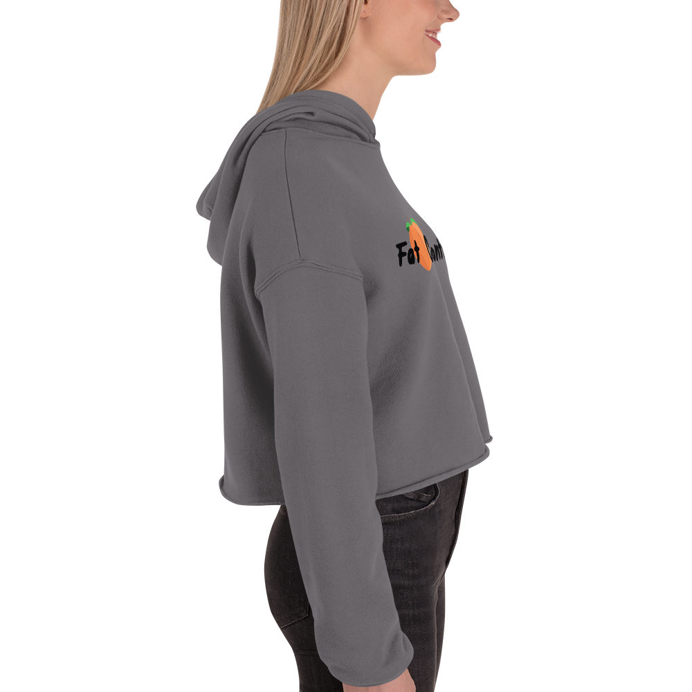 Crop Hoodie - Fat Booty Contract Grey